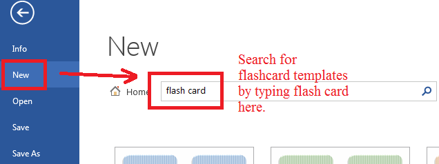 Flashcards Template Word For Mac