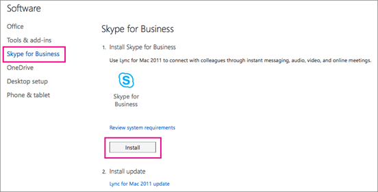 Skype for business download